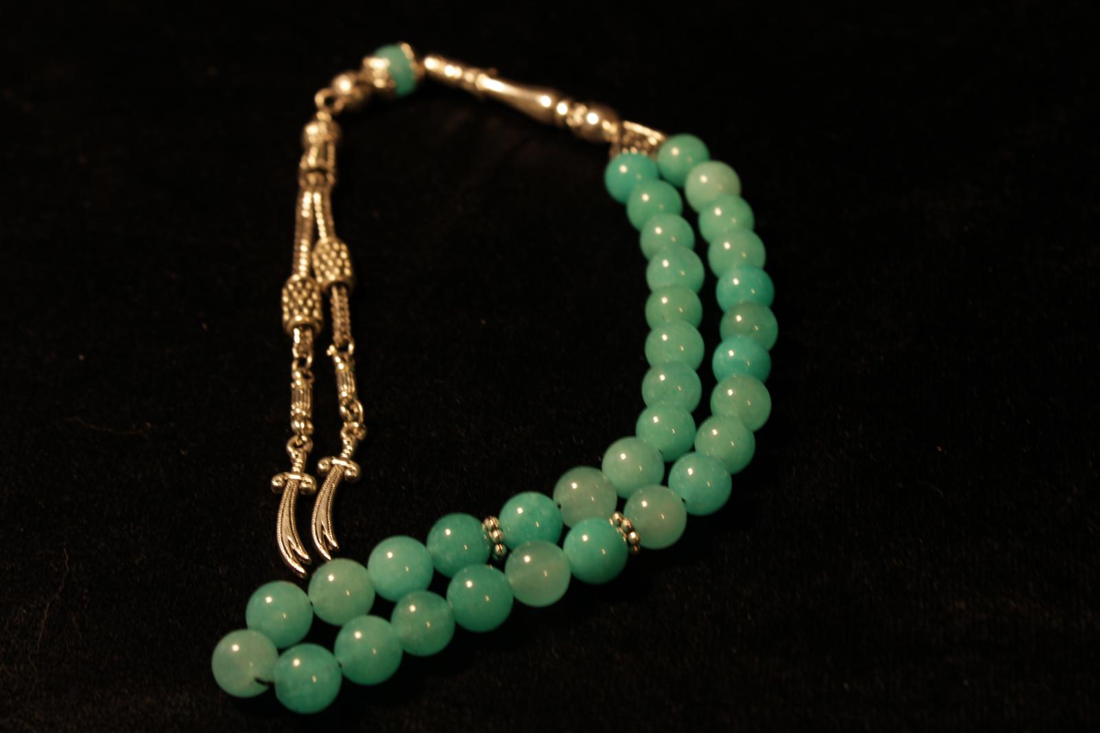 Larimar Ceyt Kuvars Taşı 8mm Küre Kesim Tesbih