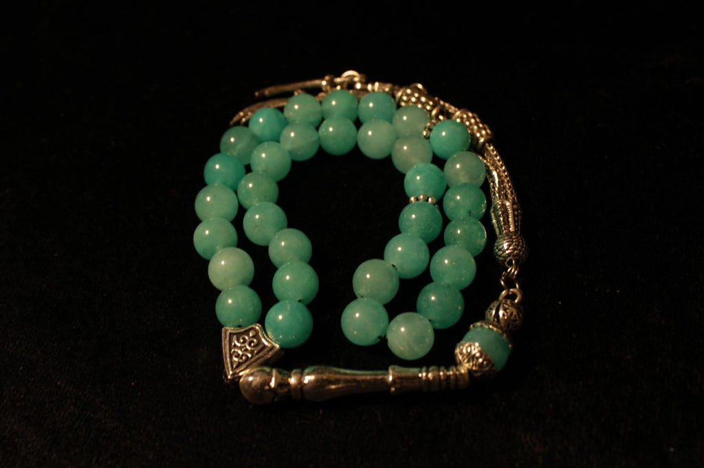 Larimar Ceyt Kuvars Taşı 8mm Küre Kesim Tesbih