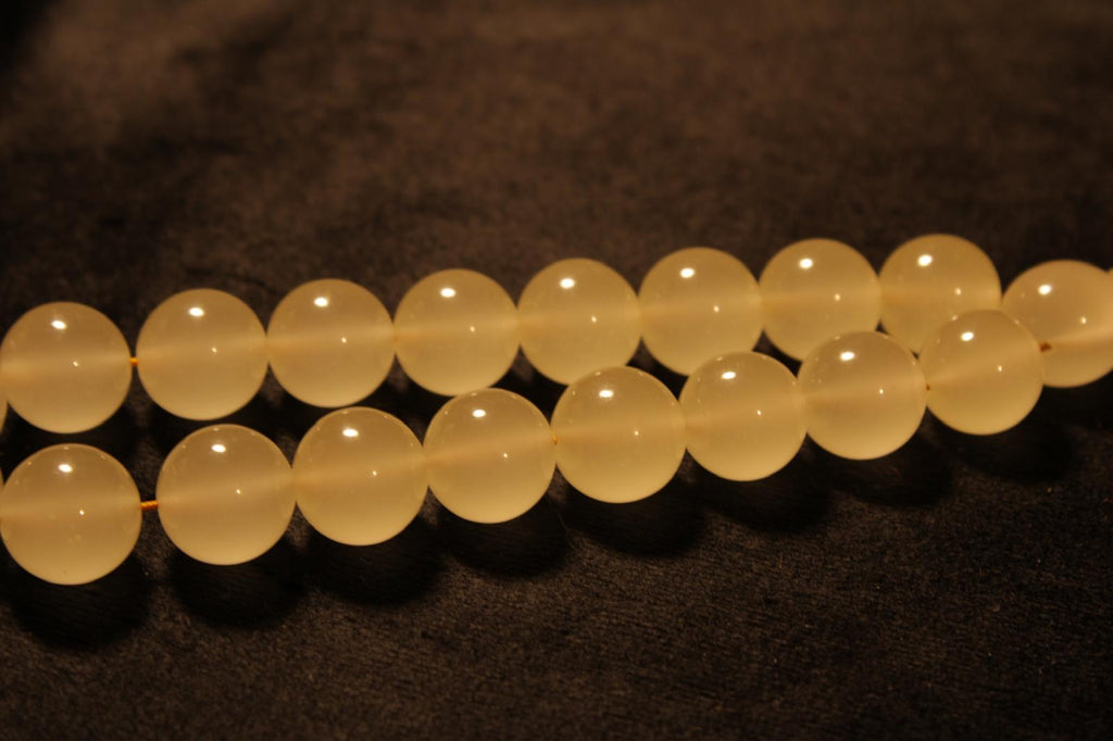 Fosforlu Beyaz Kedi Gözü Taşı 15mm Küre Kesim Efe Tesbih