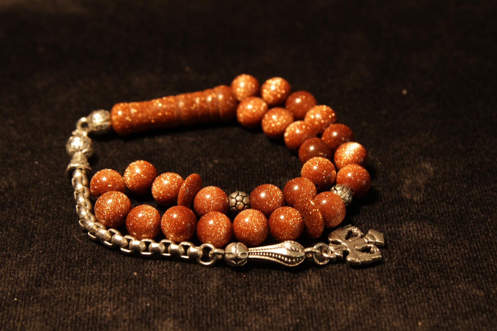 Yıldız Taşı 8mm Küre Kesim Tesbih