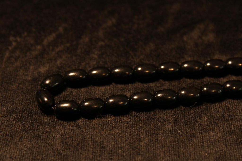 Oltu Taşı Oval Kesim 8x10mm Tesbih