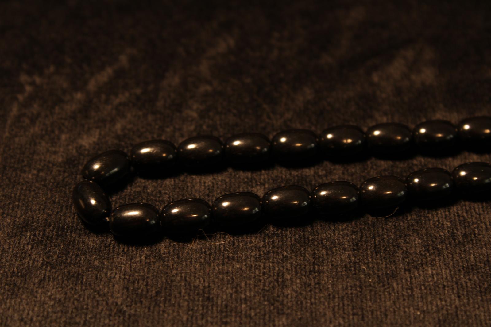Oltu Taşı Oval Kesim 8x10mm Tesbih