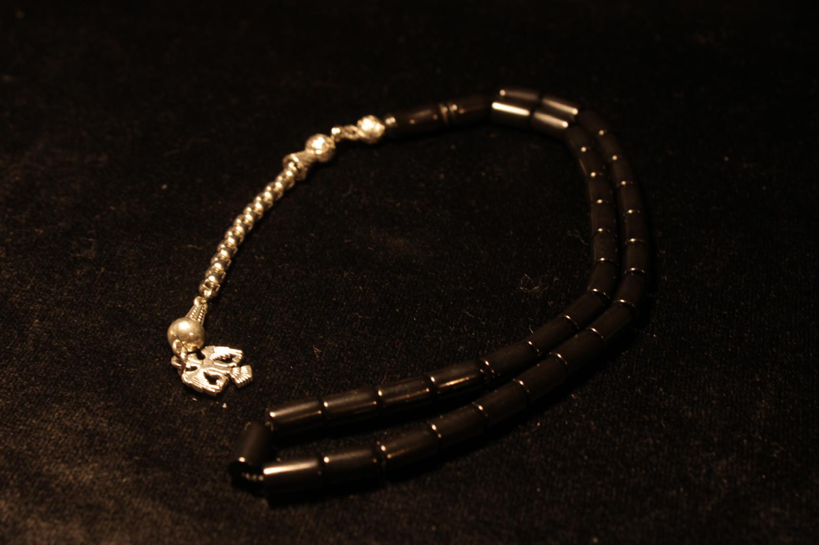 Oltu Taşı 7x10mm Kesme Kesim Tesbih